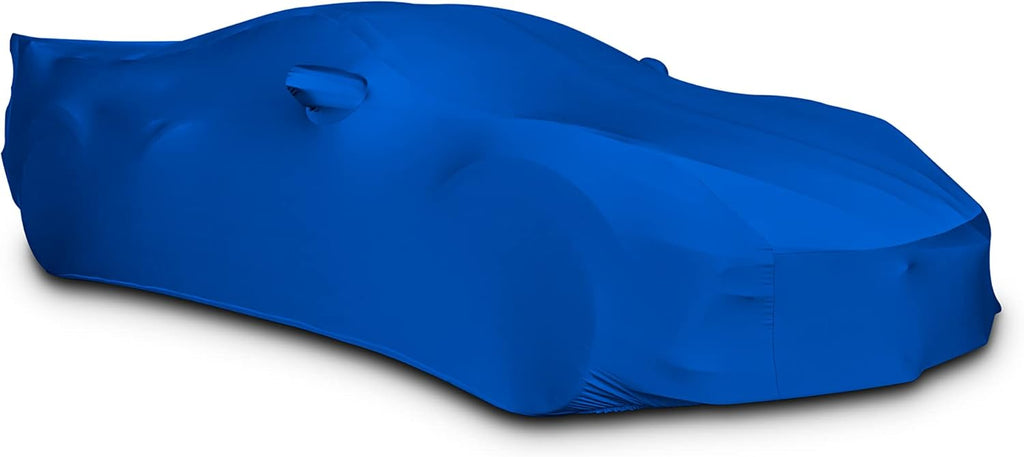 Dark Red Stretch Satin Car Cover V417