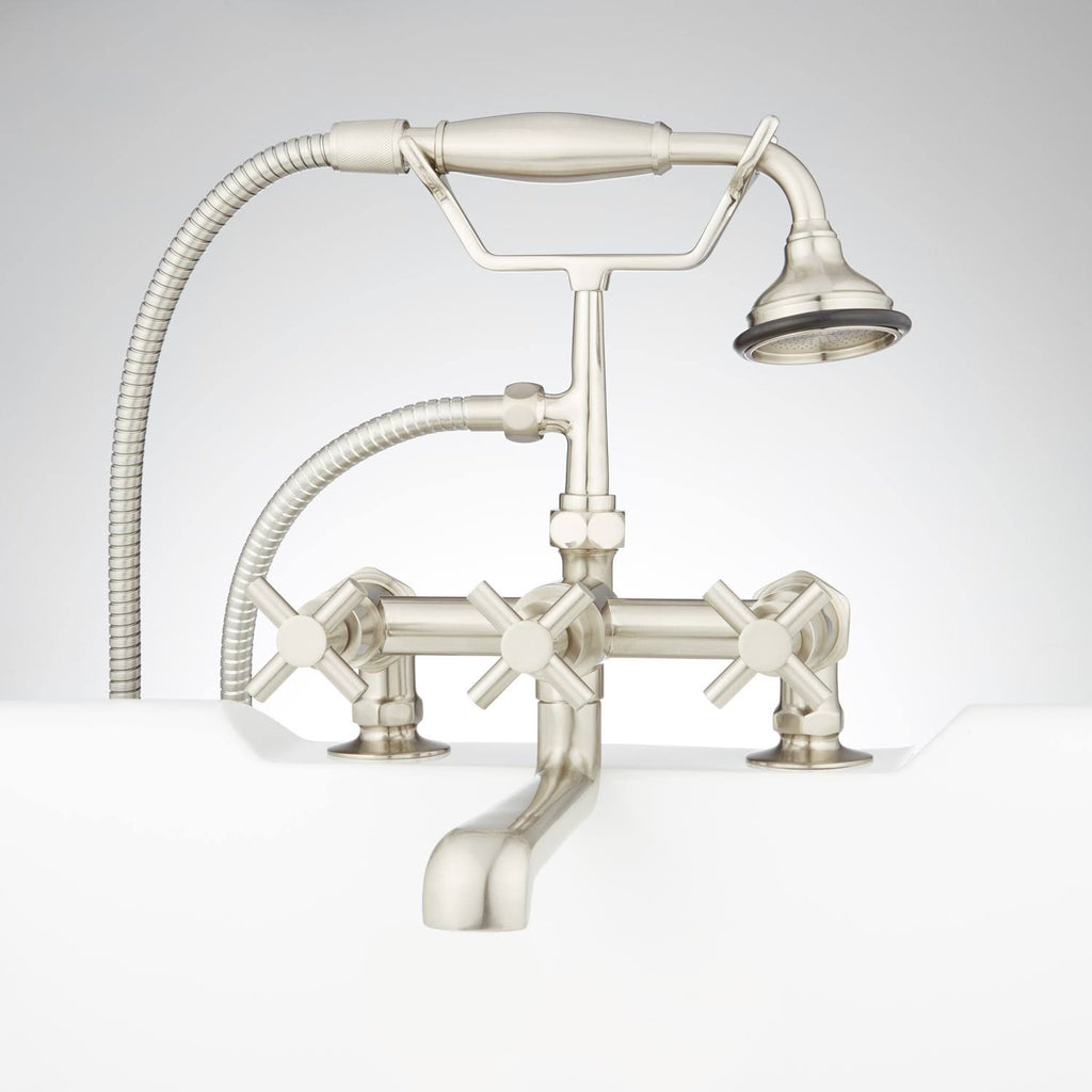 Deck Mounted Tub Filler Faucet with Hand Shower B302176