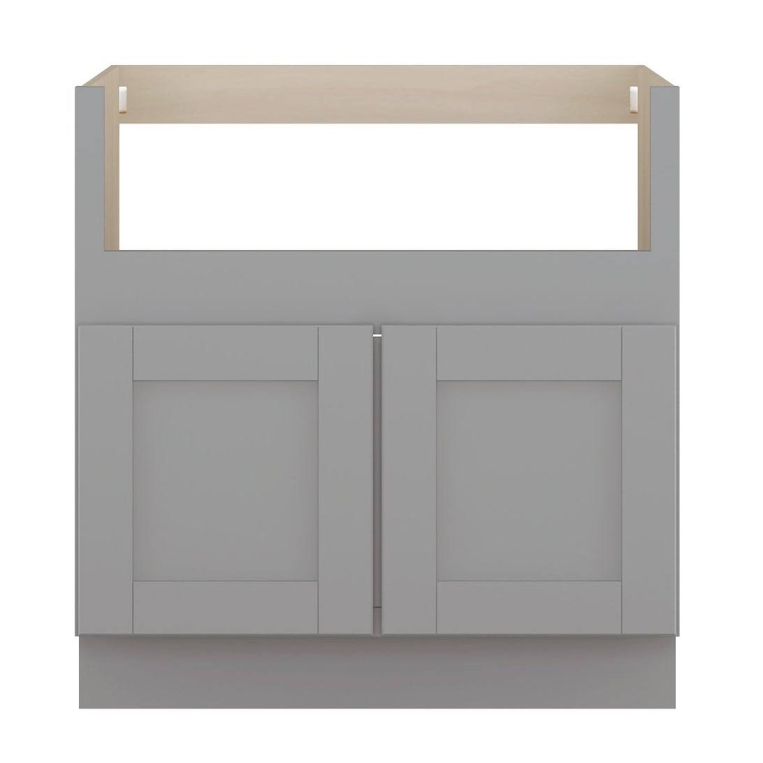 Dove Gray Double Door Farm Sink Base Cabinet Q350