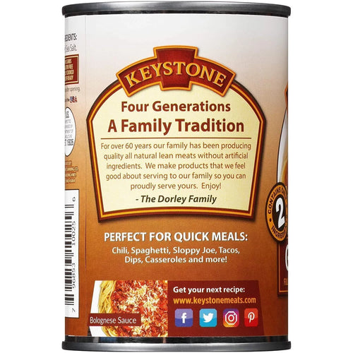 (12 Pack) Ground Beef 14 oz Can Fully Cooked L99334