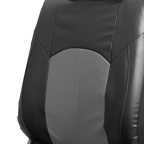 Beige PU Leather Car Seat Cover Full Set T603