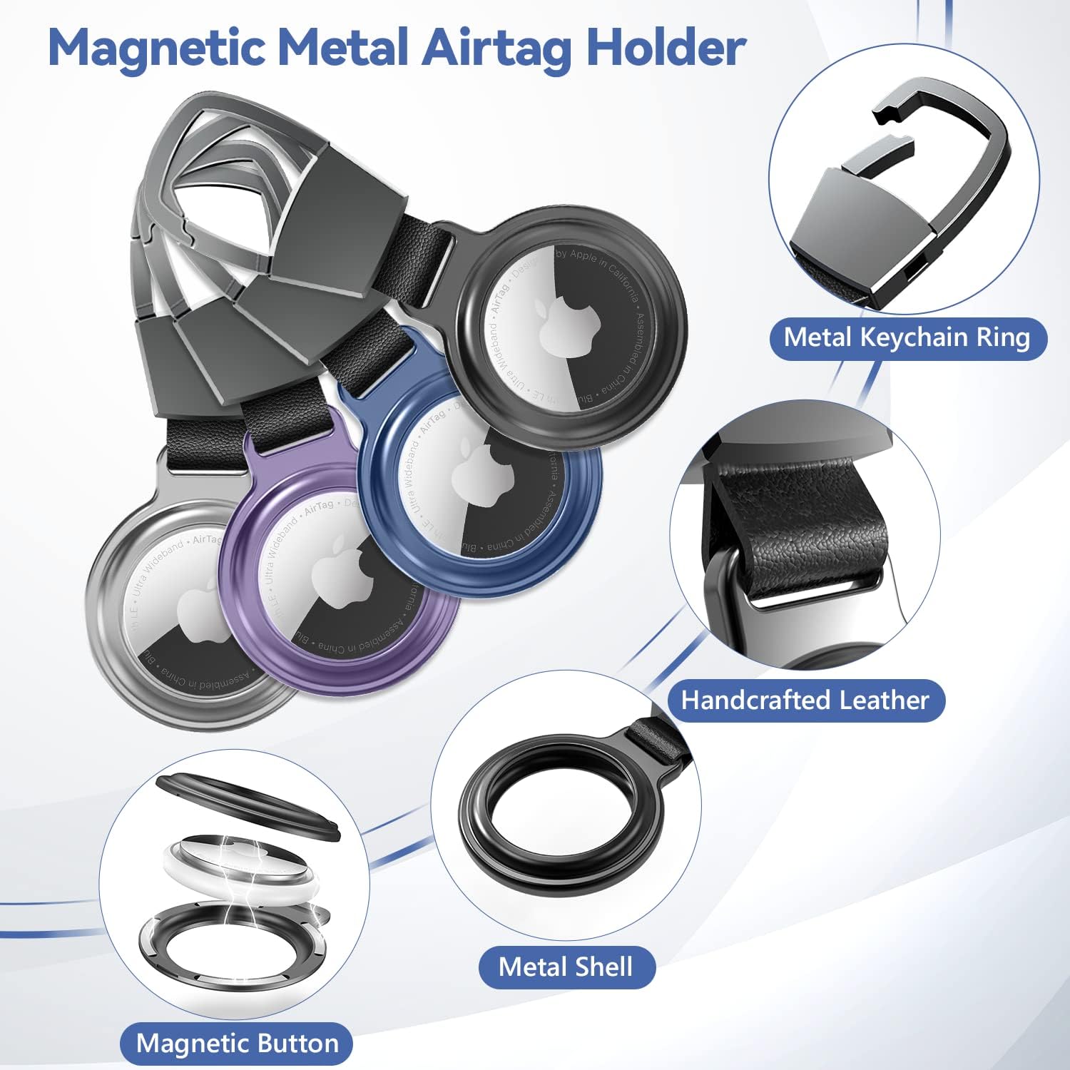 Metal 4 Pack Air Tag Keychain W44809