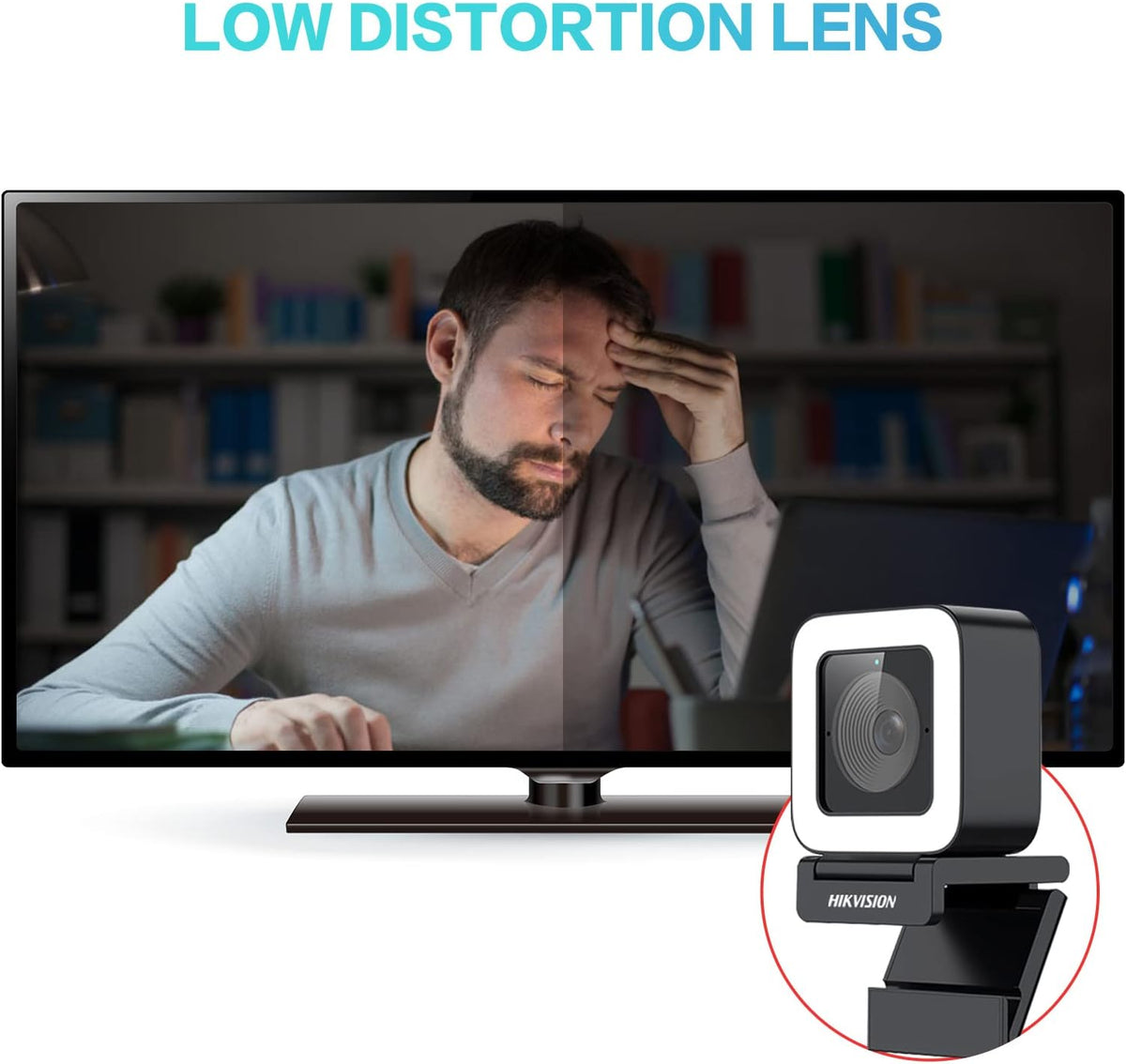 2K HD Webcam with Light Microphone, Autofocus, 30fps Type C USB2.0, with Tripod H369