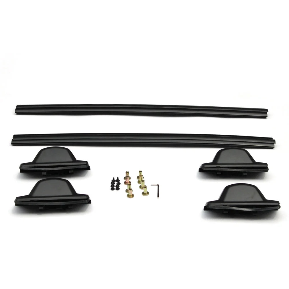 2pcs Aluminum Roof Racks Black F406
