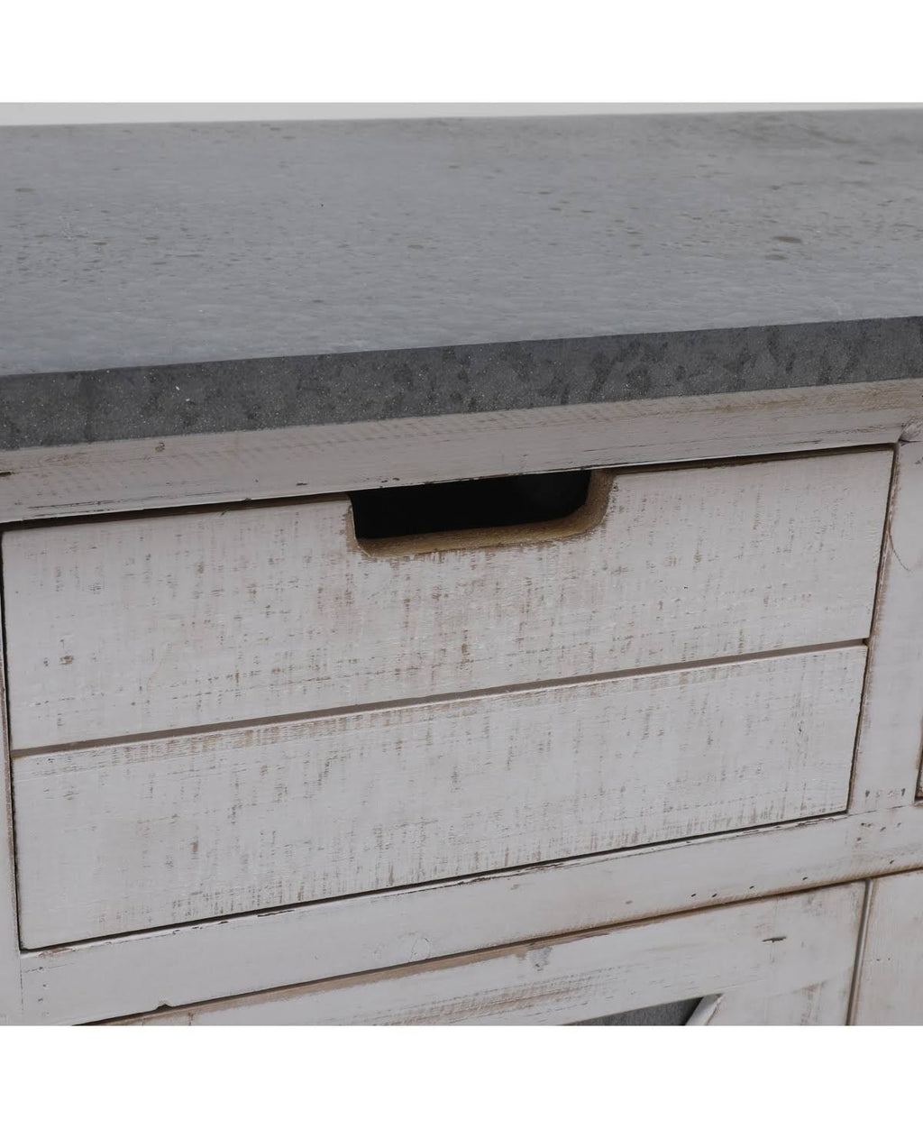White Wood Console Cabinet O450