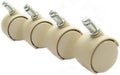 Casters in Almond / Sand (Set of 8) L9803