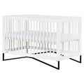 3-in-1 Convertible Crib White/Black Q126