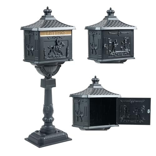 White Cast Aluminum Locking Parcel Mailbox C639149