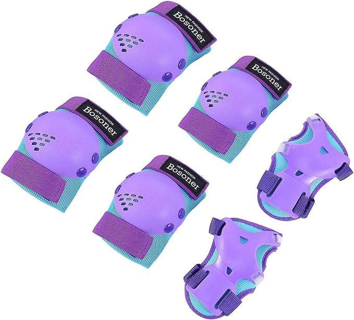 Kids/Youth Knee Pad Elbow Pads for Roller Skates Cycling BMX Bike Skateboard Inline Rollerblading Scooter Riding Sports E100364