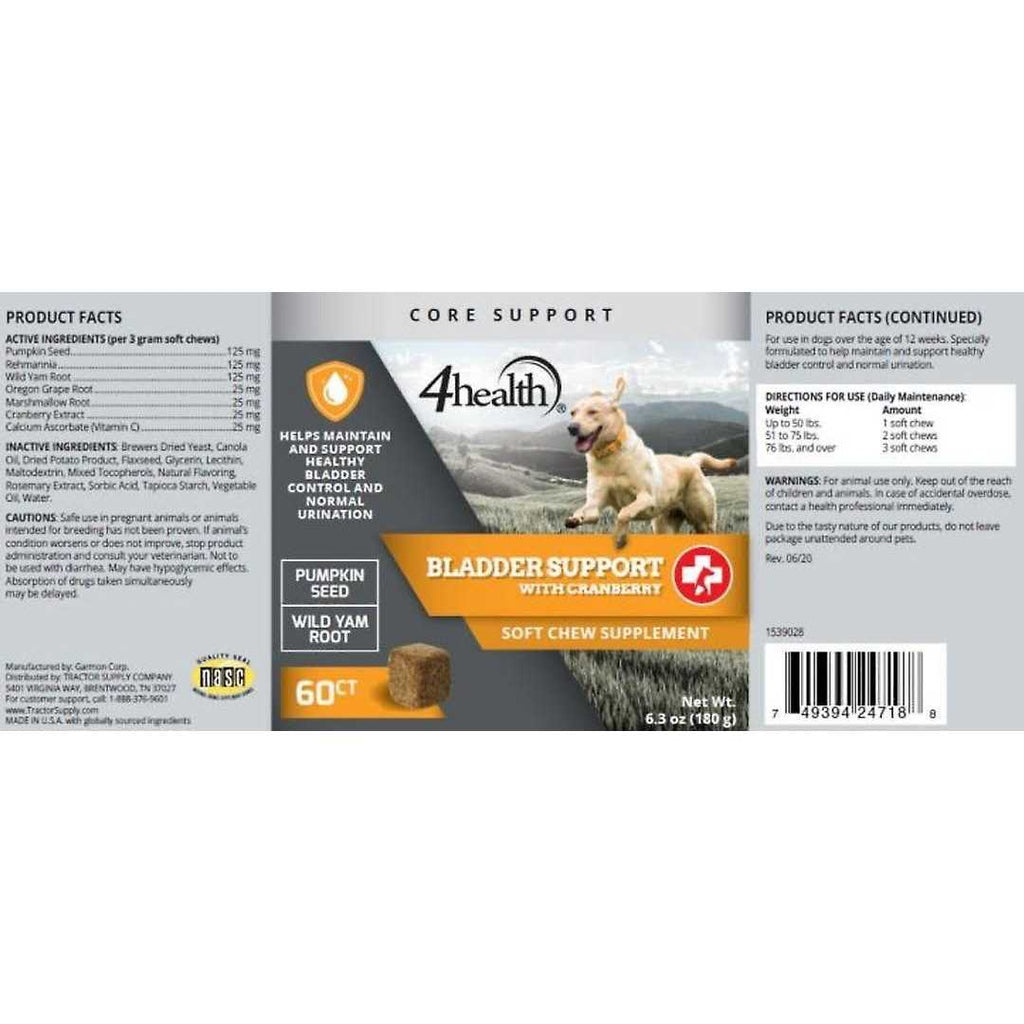 Bladder Support with Cranberry Soft Chew Dog Supplement N3214