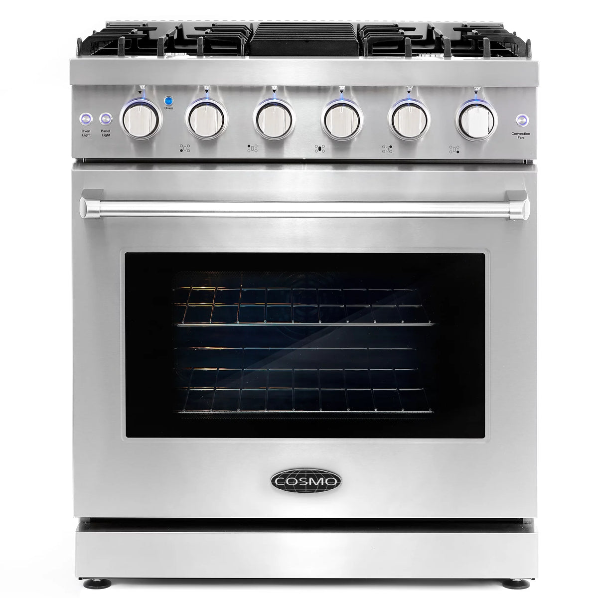 2 Piece Kitchen Appliance Packages with Gas Range & French Door Refrigerator E68245