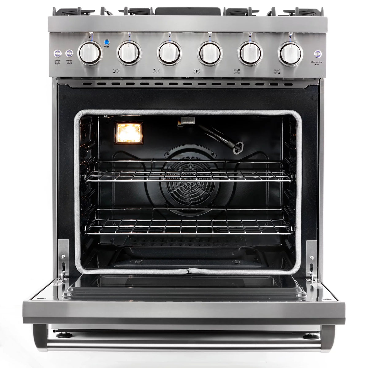 2 Piece Kitchen Appliance Packages with Gas Range & French Door Refrigerator E68245