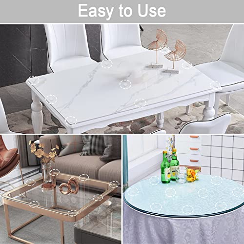 Transparent Non-Adhesive Rubber Pads for Glass Table Top (20 PCS) I270738