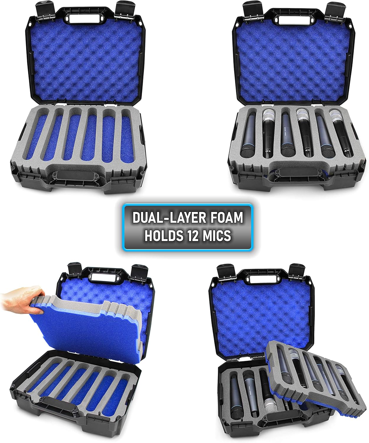 Wireless Microphone System Hard Case, Pack of 2 P168189
