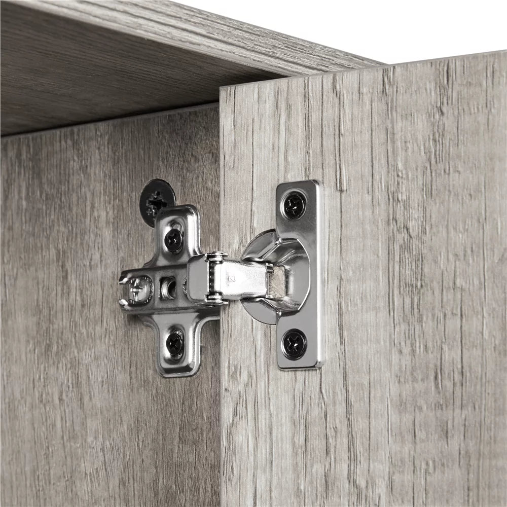Gray 3-Tier Over the Toilet Storage Cabinet with Shelf W9572