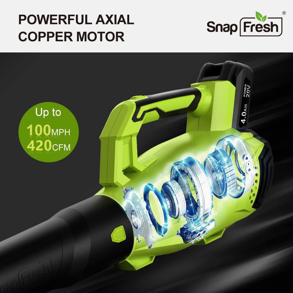 20V MAX Cordless Leaf Blower with 4.0Ah Battery & Charger E742