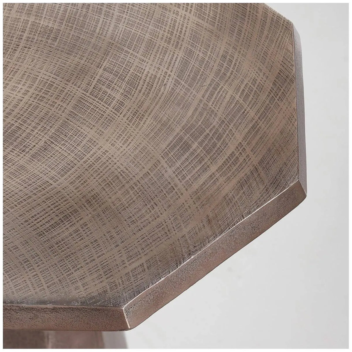 Textured Bronze Side Table O657731