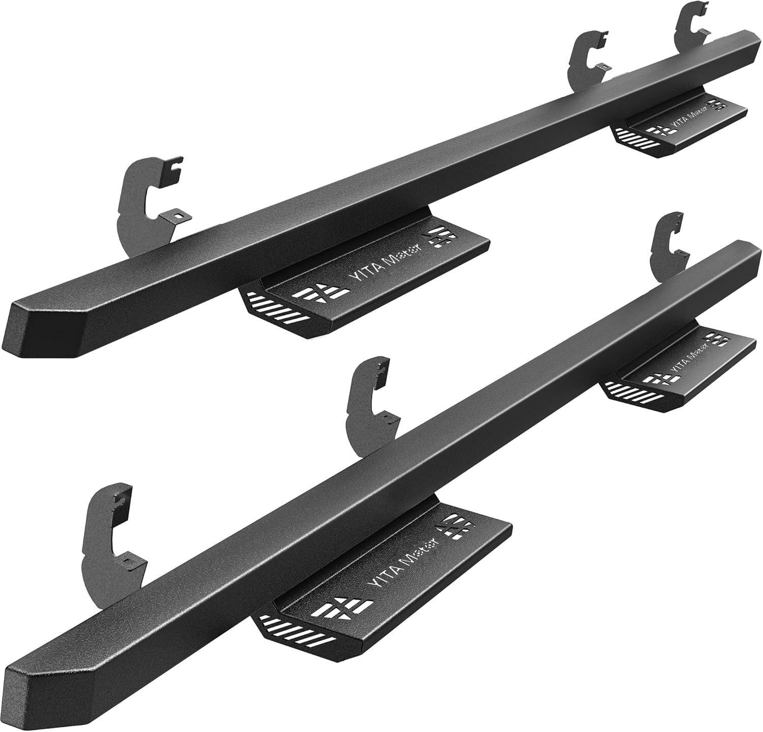 Black Powder Coated Drop Side Steps Running Boards K5578