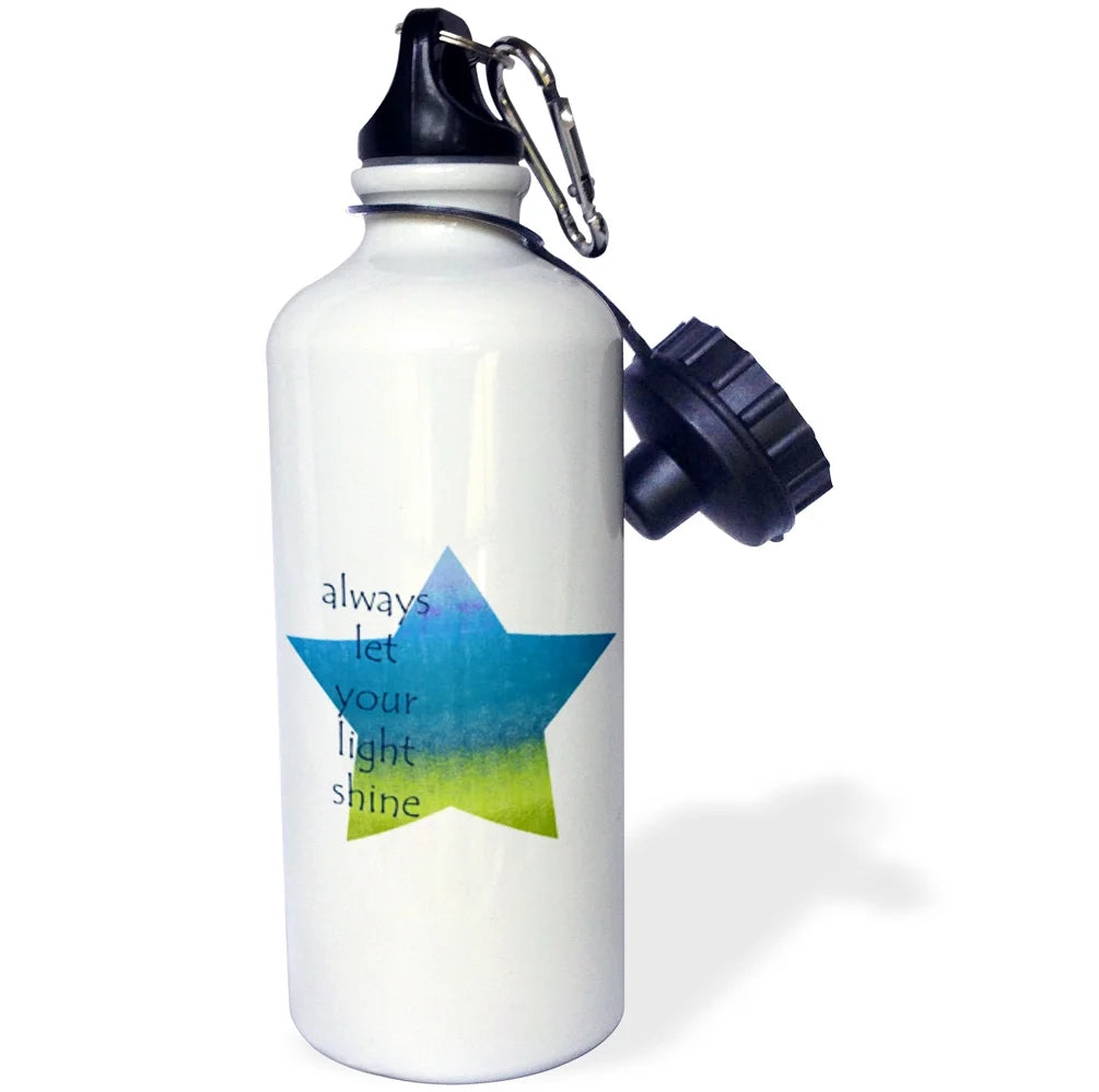 Aqua Lime Straw Water Bottle, 21-ounce Q158