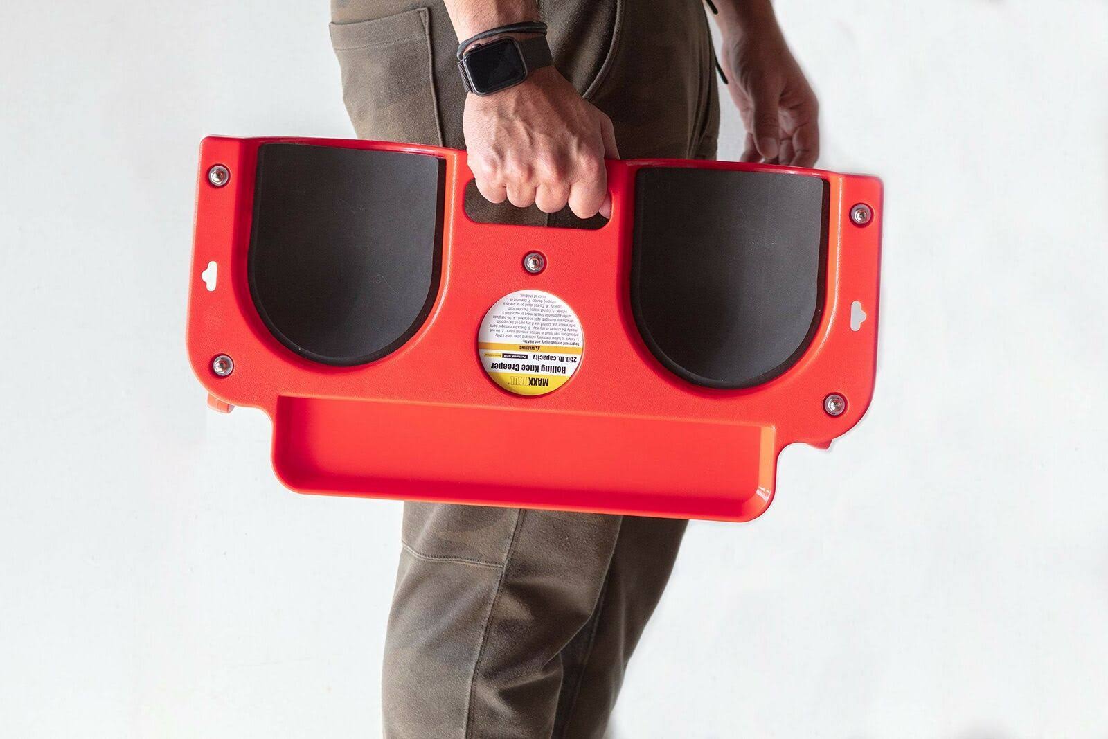 Rolling Knee Creeper with ABS Frame, 5 Swivel Castors, Tool Tray and Holder S90348