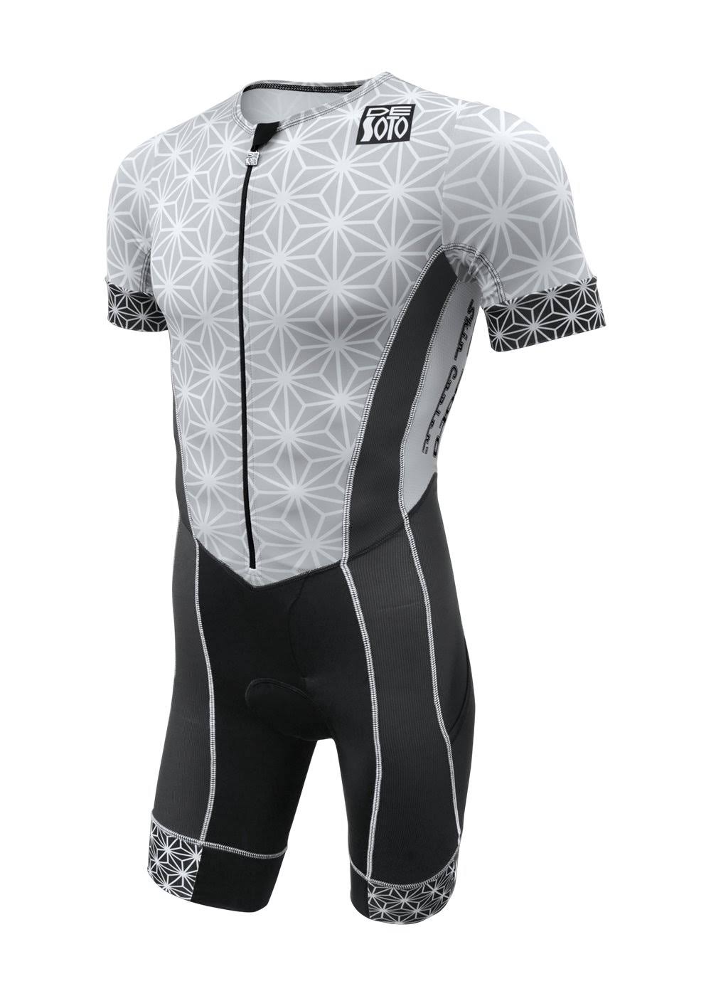 Blue Sparkle Sleeved Tri Suit W33258