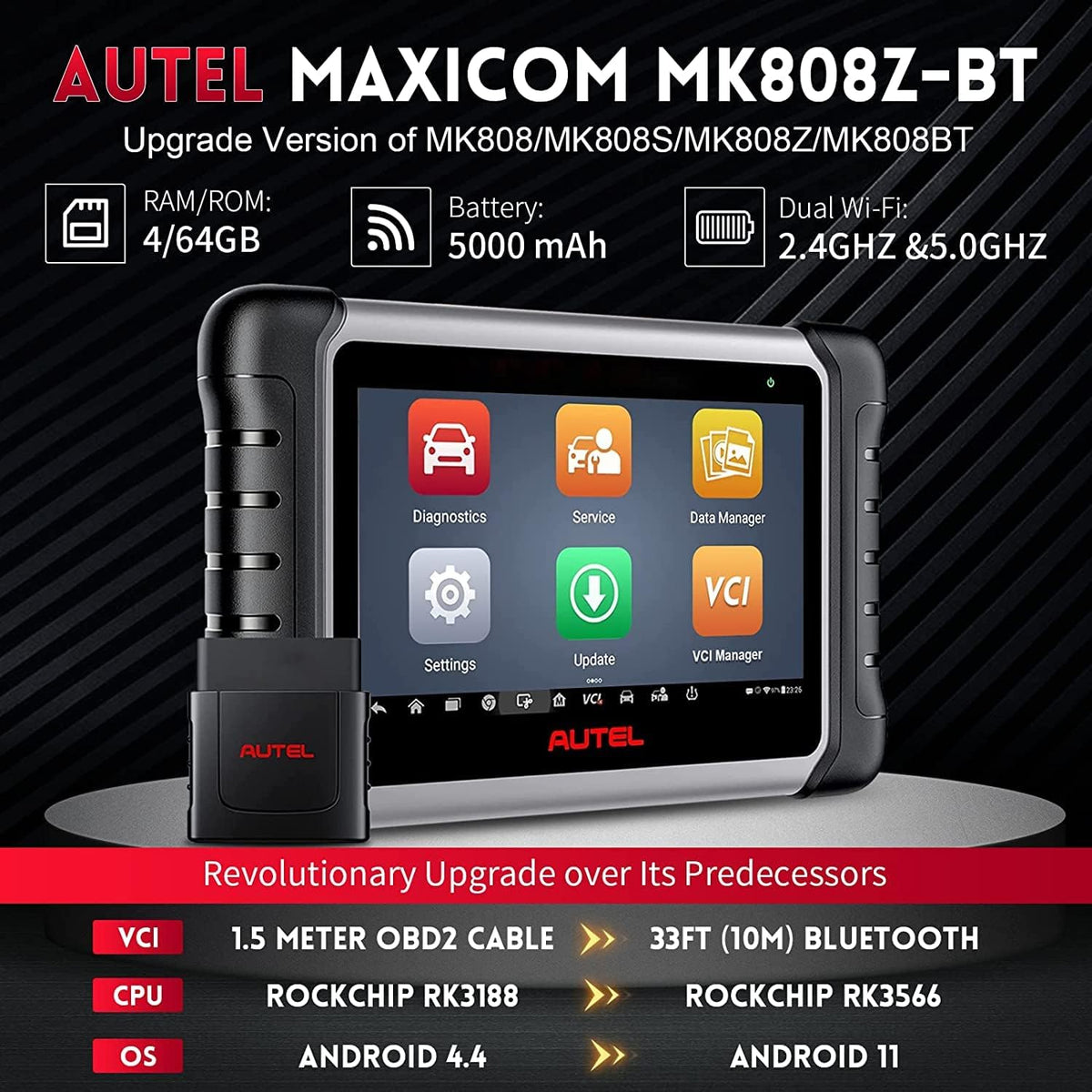 2023 New Bidirectional Scanner with Non-OBDII Adapter Kit F547804
