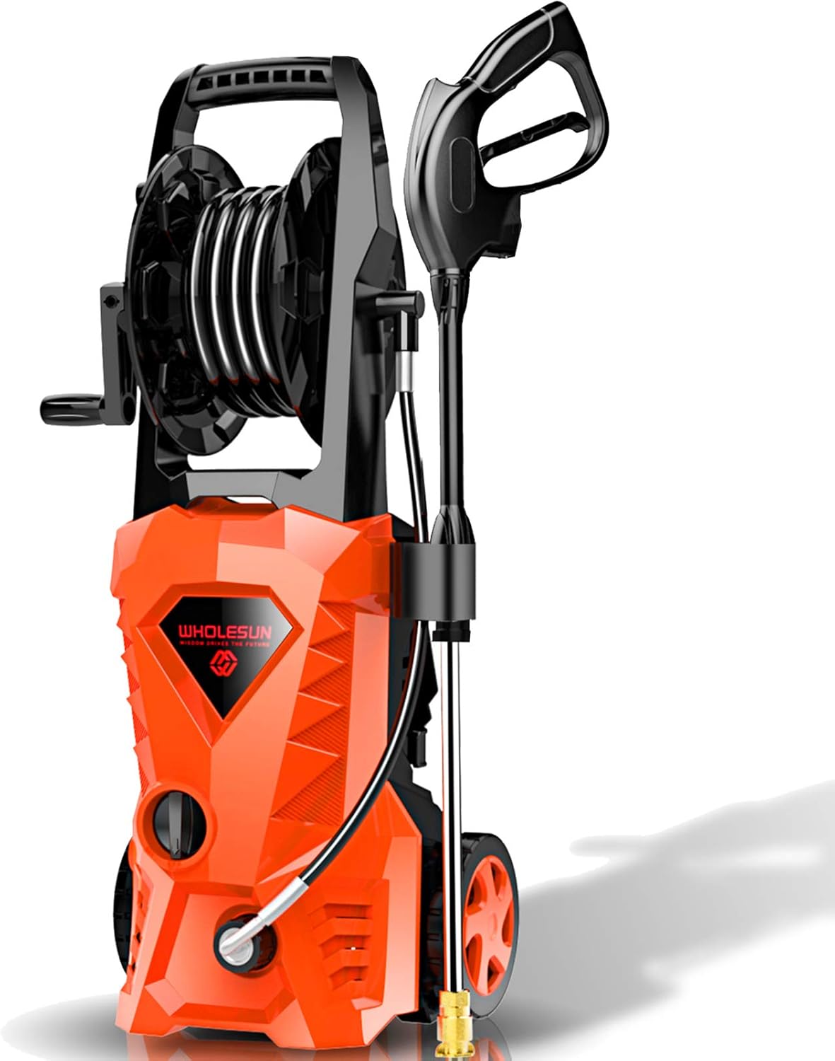 Electric Pressure Washer 2.4 GPM 1600W with 4 Nozzles Foam Cannon H527283