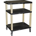 Black 3 Shelf Utility Cart A8407