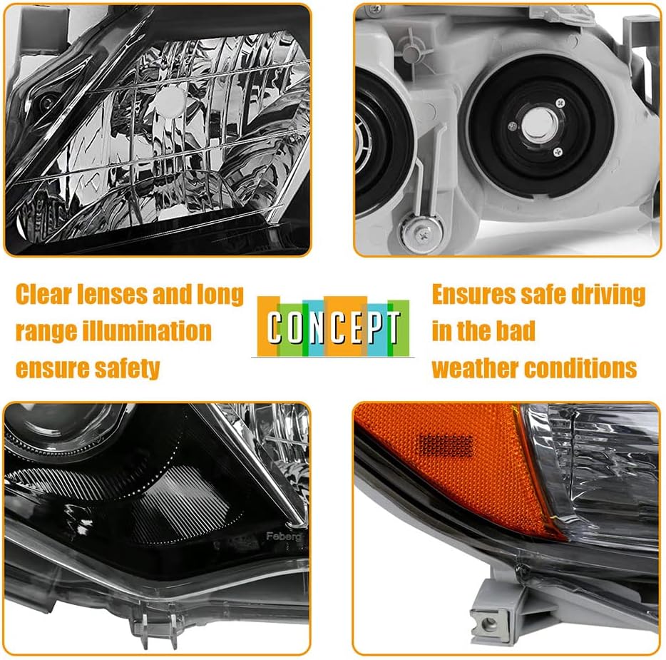 Black Projector Headlights X990