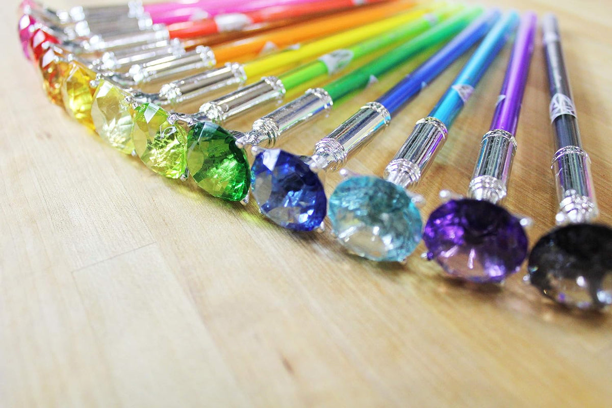 24 Pc Gel Pens with Rhinestone Topper Q42133