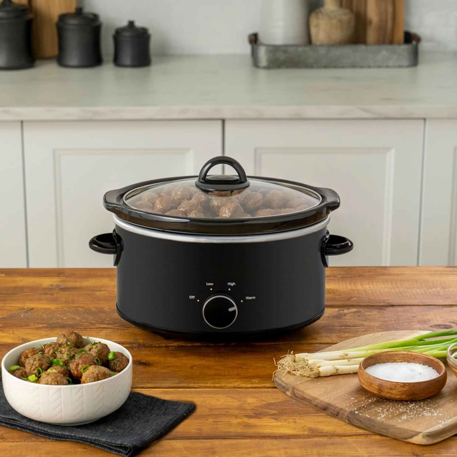 Black 4-Quart Slow Cooker X6827