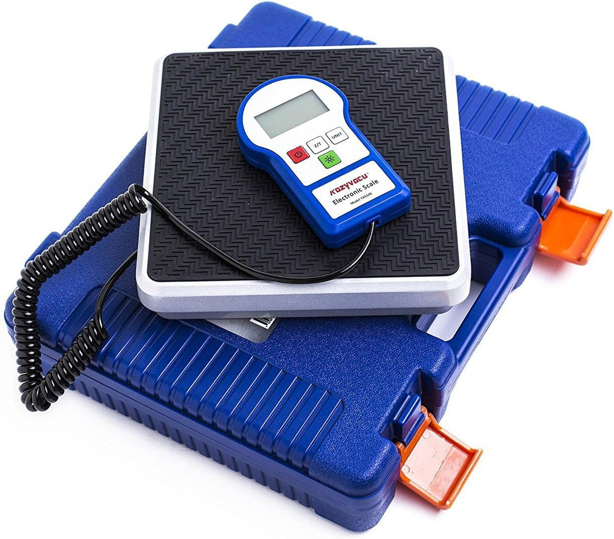220lbs Digital Electronic Refrigerant Charging Weight Scales with Backlighting LCD Display, Carrying Case, Pack of 2 Z973