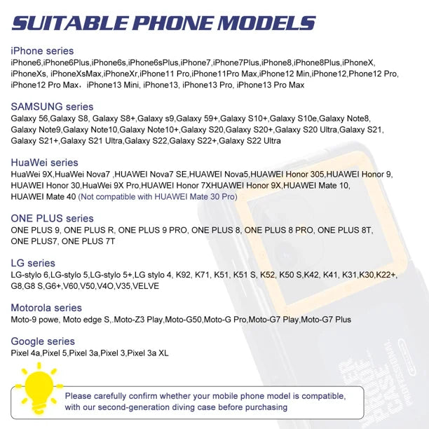 Waterproof Protective Case for Phones Up to 6.9 Inch V6422