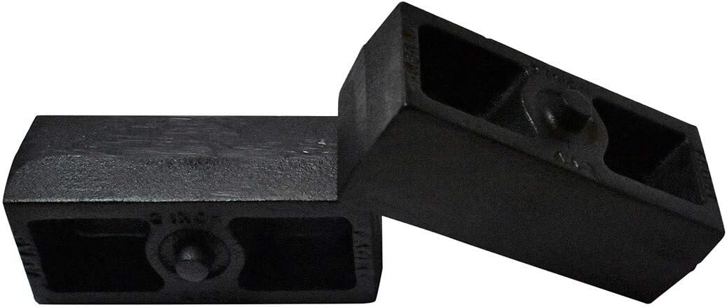 2 Rear Suspension Lift Solid Cast Iron Blocks with 11 Round Leaf Spring Axle U Bolts W228684