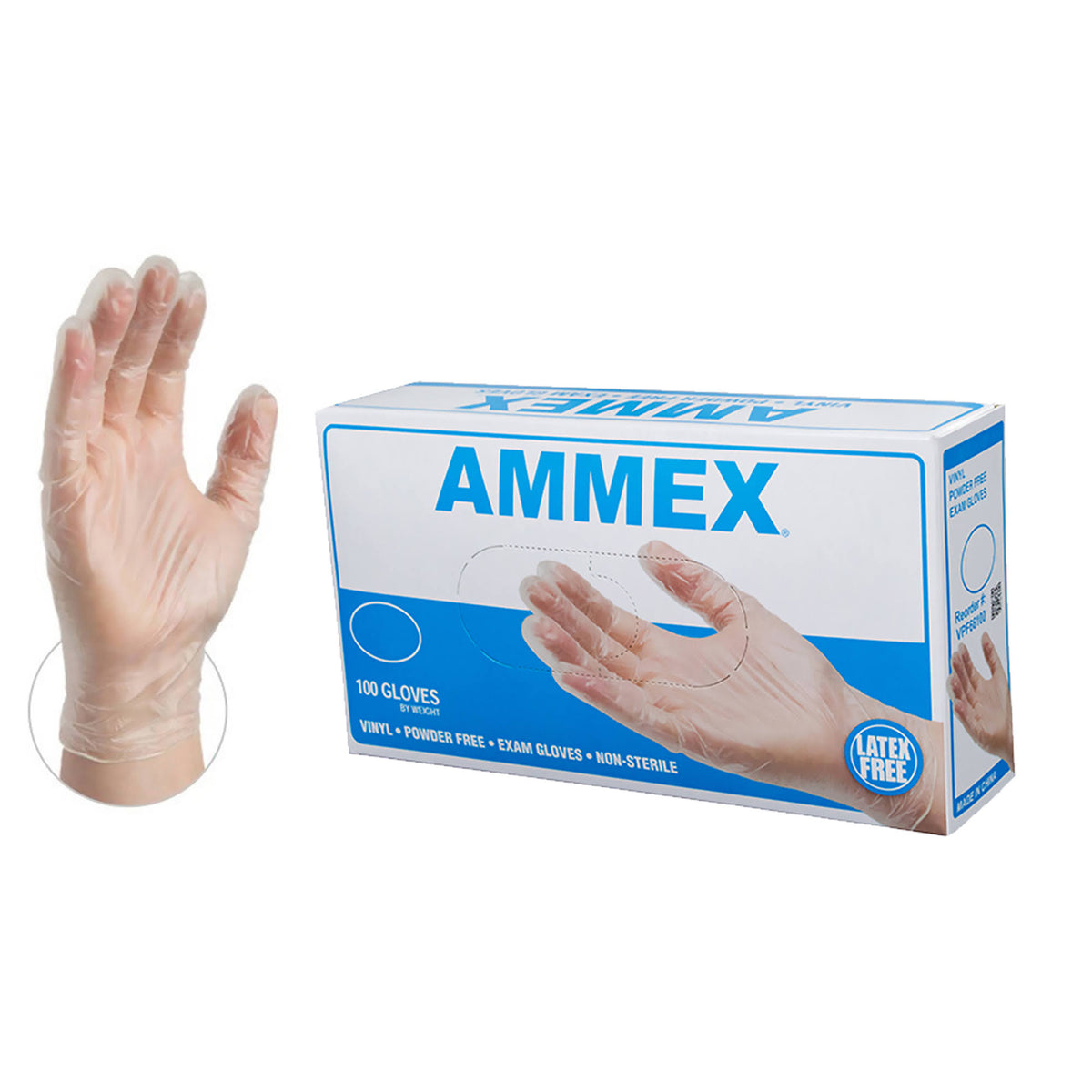 Clear Vinyl Exam Disposable Gloves (Case of 1000) E47911