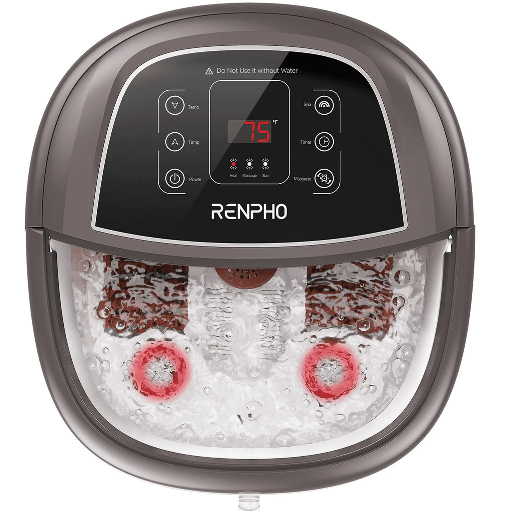 Foot Spa Bath Massager with Heat Bubbles Massage F8573