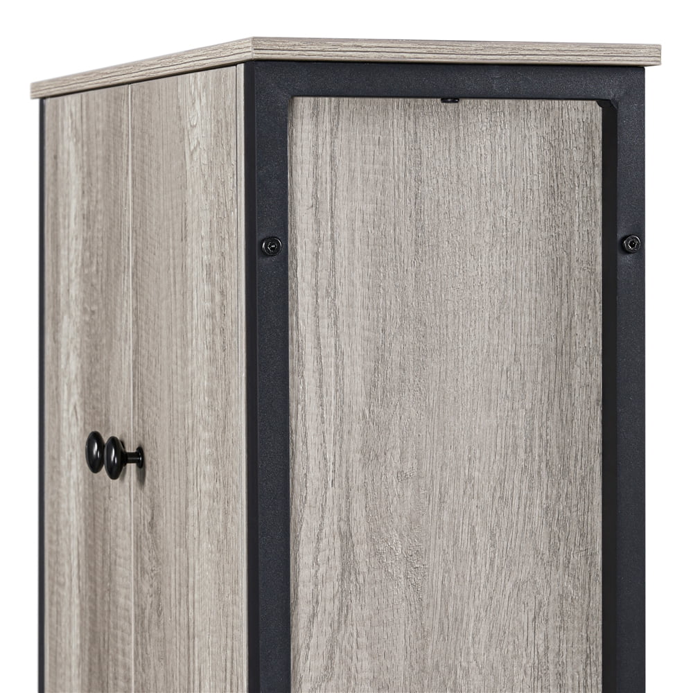 Gray 3-Tier Over the Toilet Storage Cabinet with Shelf W9572