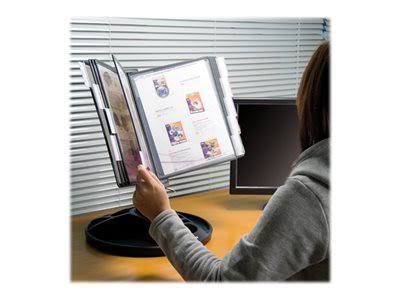 Display panel system, desktop, 10 compartments, for Letter, chrome A667