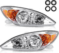 Chrome Housing Clear Lens Headlights Assembly D965178