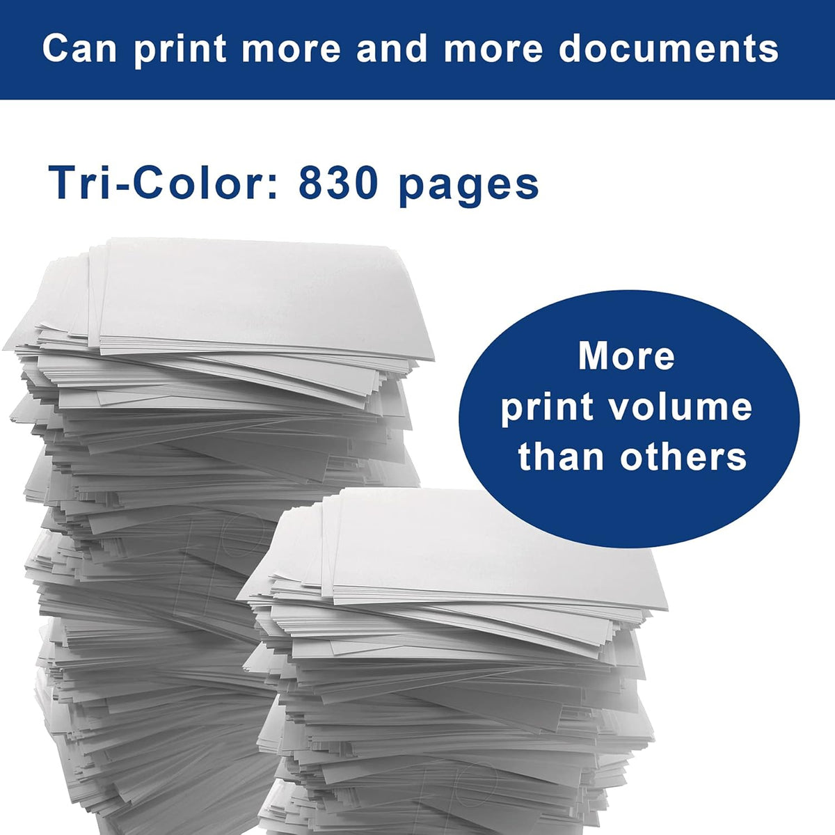 3-Pack Remanufactured Ink Cartridge for HP Deskjet Printer (Tri-Color) H8883