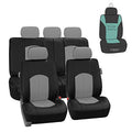 Beige PU Leather Car Seat Cover Full Set T603