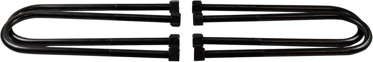 2 Rear Suspension Lift Solid Cast Iron Blocks with 11 Round Leaf Spring Axle U Bolts W228684