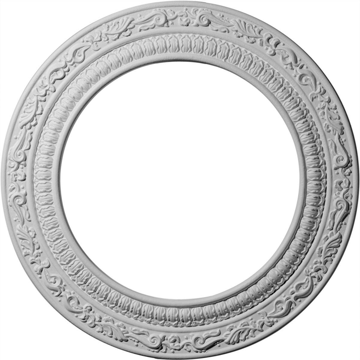 12x22OD x 8x22ID x 1/2x22P Ceiling Medallion Hand-Painted Pale Gold L571733