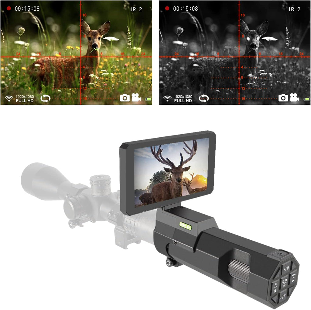 DIY Digital Night Vision Scope with Camera and 5.8 1080P HD Display Screen V39440