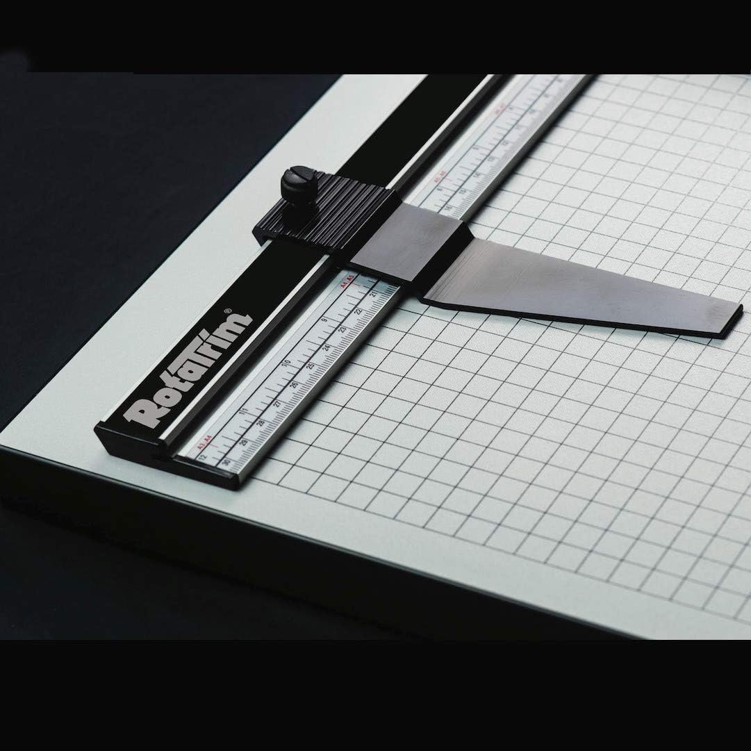 20 Inch Professional Rotary Paper Trimmer with Steel Blades and Stainless Steel Guide Rails N6829