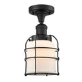 Small Bell Cage Semi-Flush Mount H319