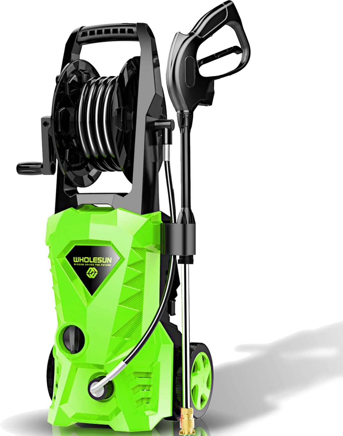 Electric Pressure Washer 2.4 GPM 1600W with 4 Nozzles Foam Cannon H527283