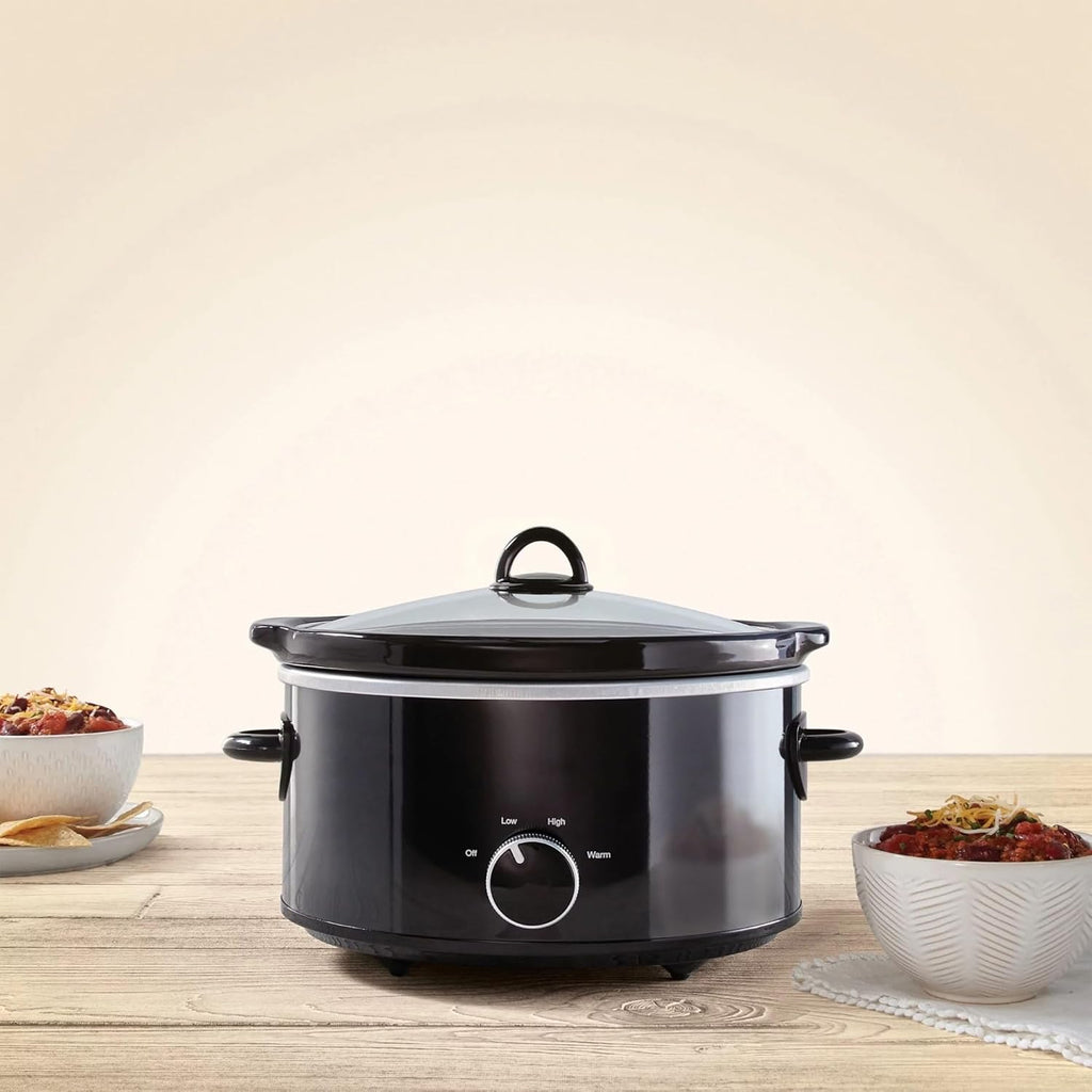 Black 4-Quart Slow Cooker X6827
