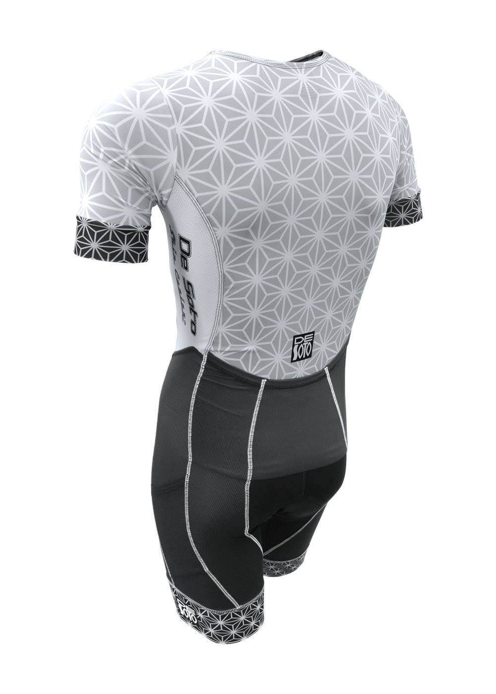 Blue Sparkle Sleeved Tri Suit W33258