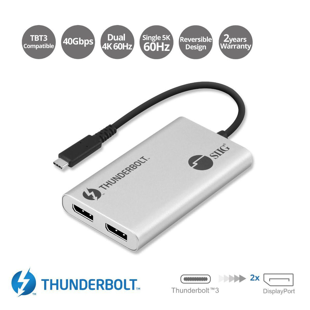 Thunderbolt 3 to Dual DP 1.2 Adapter Q138589